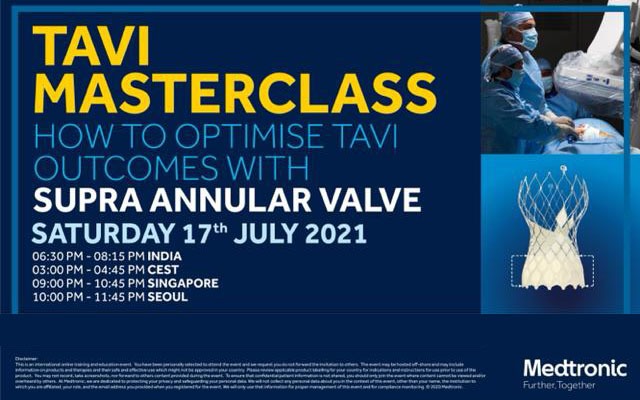 TAVI Masterclass &#8211; 17th July, Saturday